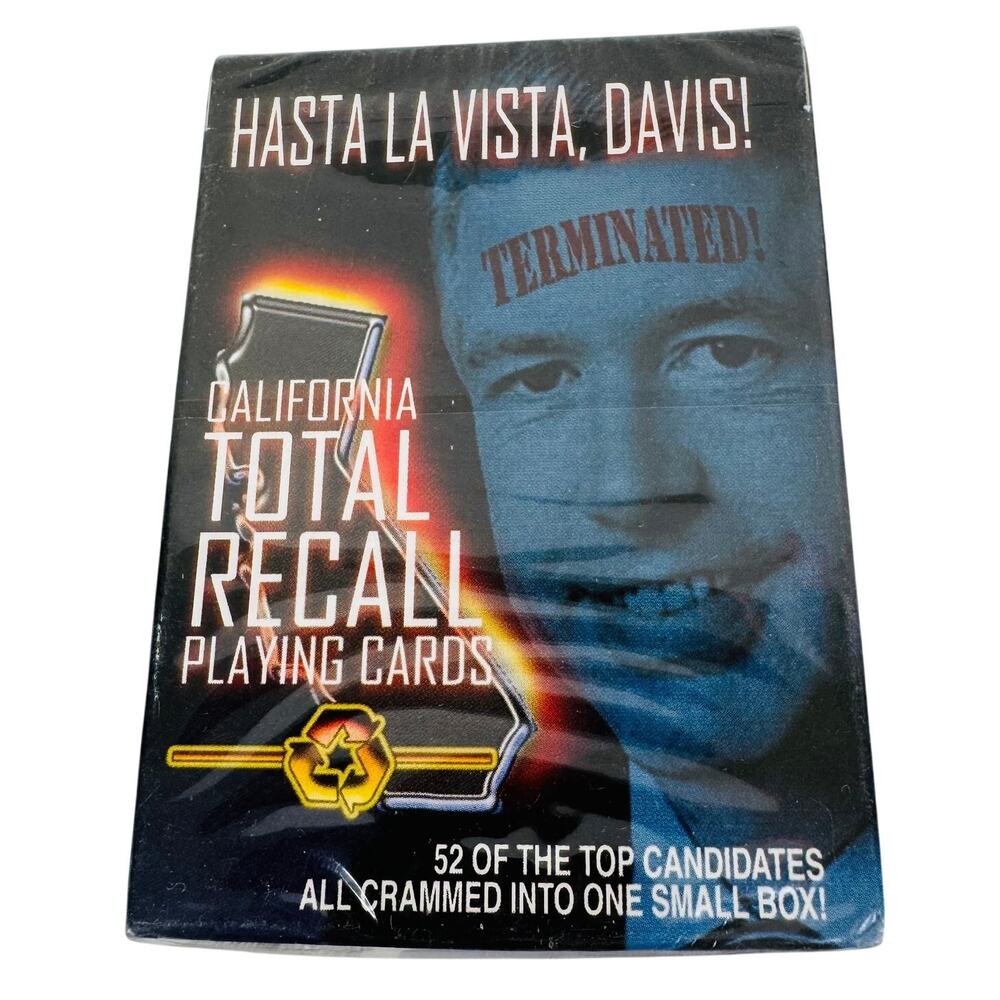 2003 Hasta La Vista Davis California Total Recall Playing Cards‎ Sealed New
